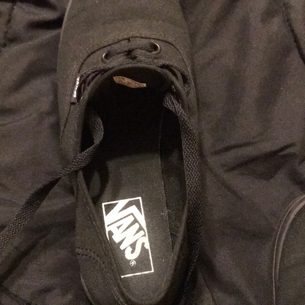 Solid Black Vans!!! - image 3